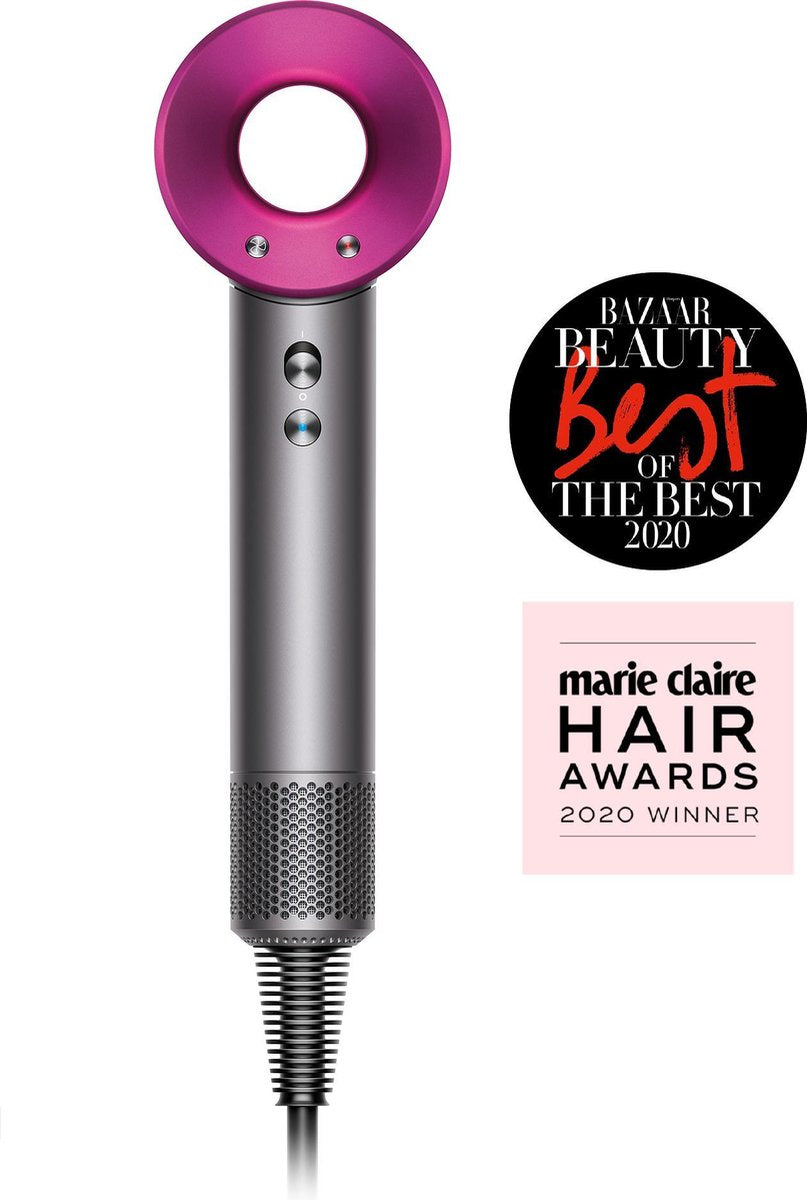 Dyson  Supersonic HD07 haardroger met Flyaway accessoire - fuchsia